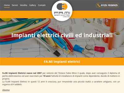 Realizzazione sito web Impianti elettrici ivrea