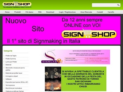 vetrina, aziende, plotter da taglio, lame per plotter, catalogo, e-commerce