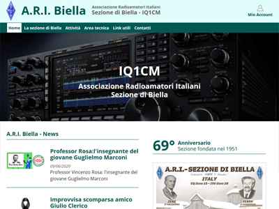 Realizzazione sito web Radioamatori, radio, telecomunicazioni 