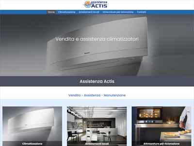 Realizzazione sito web assistenza climatizzatori 