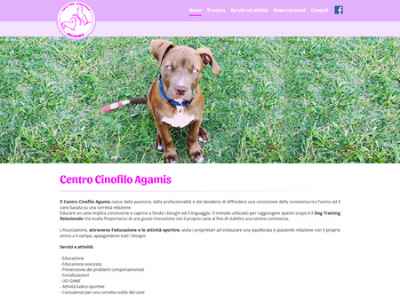 Realizzazione sito web centro cinofilo, addestramento cani Piemonte