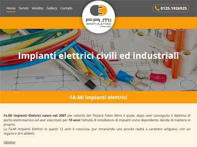 Realizzazione sito web Impianti elettrici 