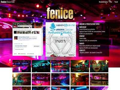 Realizzazione sito web locale notturno 