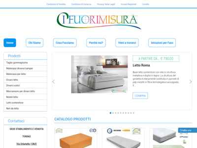 Realizzazione sito web taglio gommapiuma 