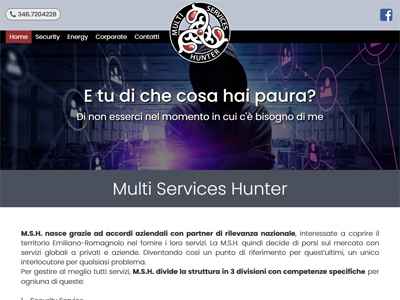 Realizzazione sito web Servizi di sicurezza, energia, aziende 