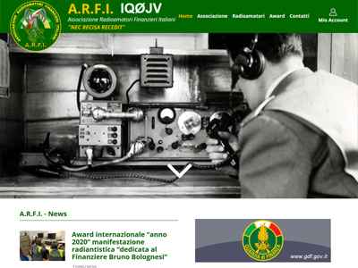 Realizzazione sito web Radioamatori, radio, telecomunicazioni Piemonte