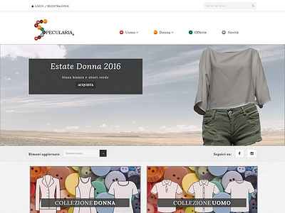 Realizzazione sito web ecommerce abbigliamento ivrea