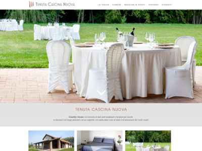 Realizzazione sito web tenuta cascina nuova Torino