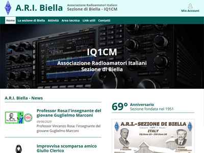 Realizzazione sito web Radioamatori, radio, telecomunicazioni Torino