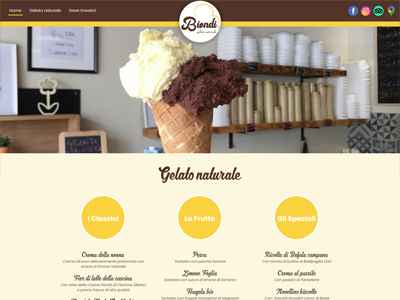Realizzazione sito web gelateria biella Piemonte