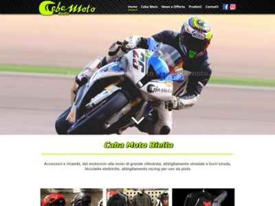Realizzazione sito web vendita accessori moto, abbigliamento moto, caschi moto 