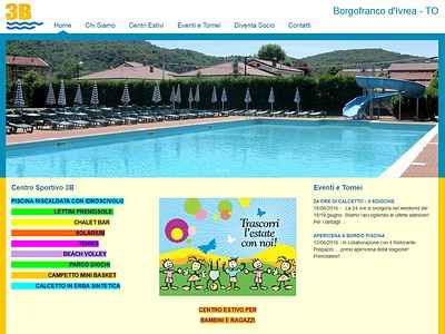 Realizzazione sito web centro sportivo ivrea