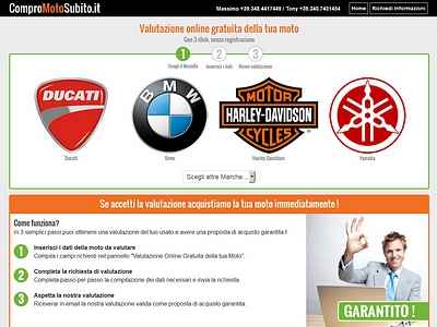 Realizzazione sito web compro moto Piemonte