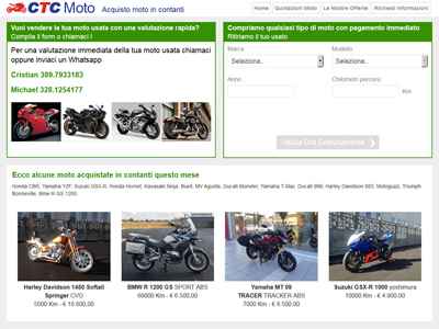 Realizzazione sito web compro moto 