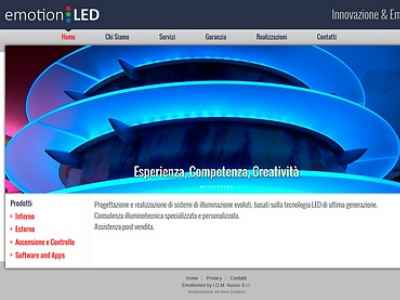 Realizzazione sito web illuminazione led Torino