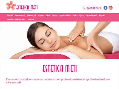 Realizzazione sito web Estetica, solarium Piemonte