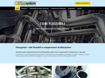 Realizzazione sito web tubi flessibili Torino