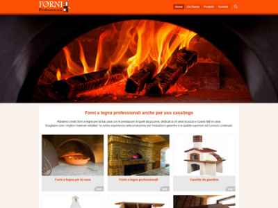 Realizzazione sito web produzione e vendita forni a legna professionali Piemonte