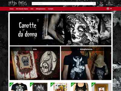 Realizzazione sito web vendita abbigliamento online e tattoo Piemonte