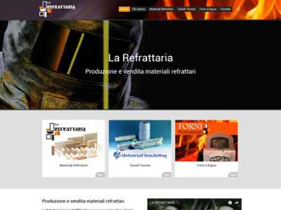 Realizzazione sito web produzione e vendita materiali refrattari Piemonte